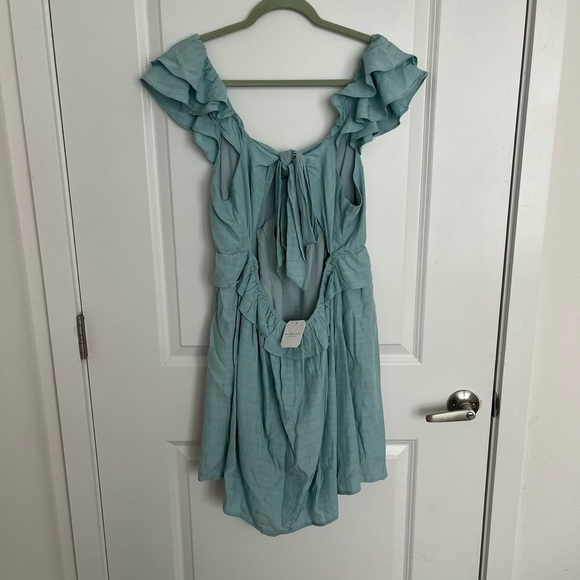 NEW Altar’d State Blue Mini Dress Size Large NWT - Picture 4 of 6
